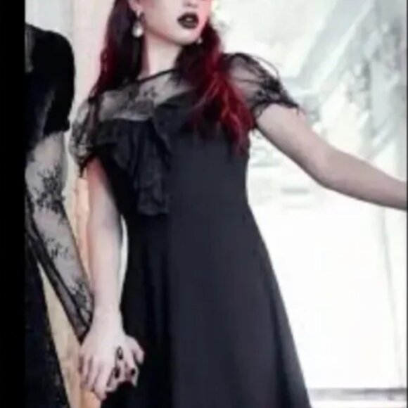 New Killstar Buffy Skater Black Dress - Picture 1 of 10